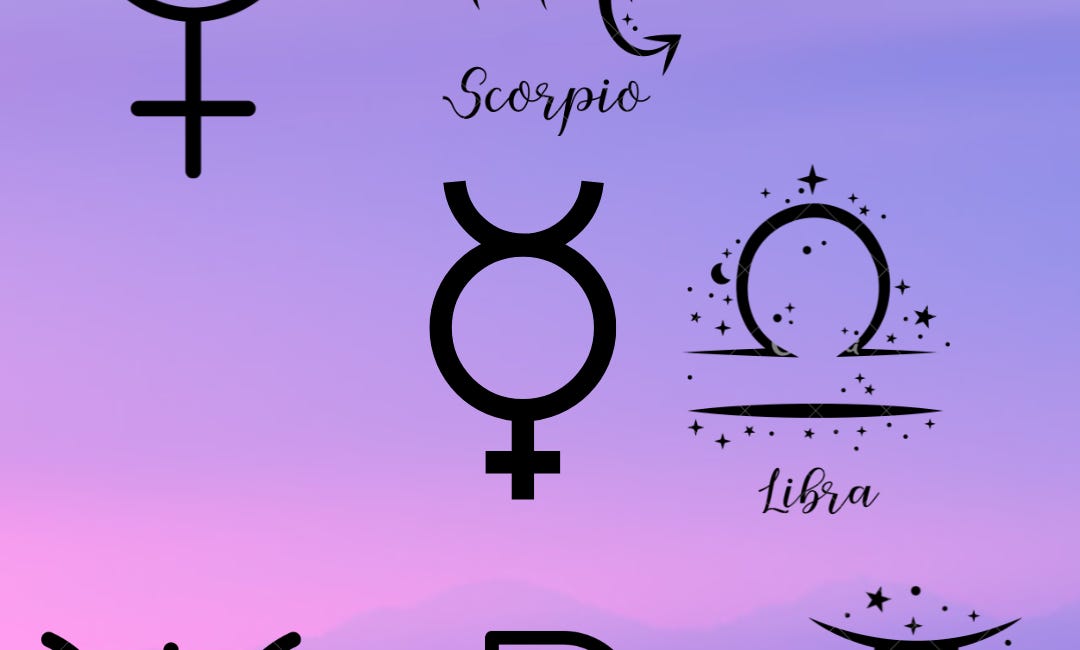 Venus, Mercury changing signs while Uranus